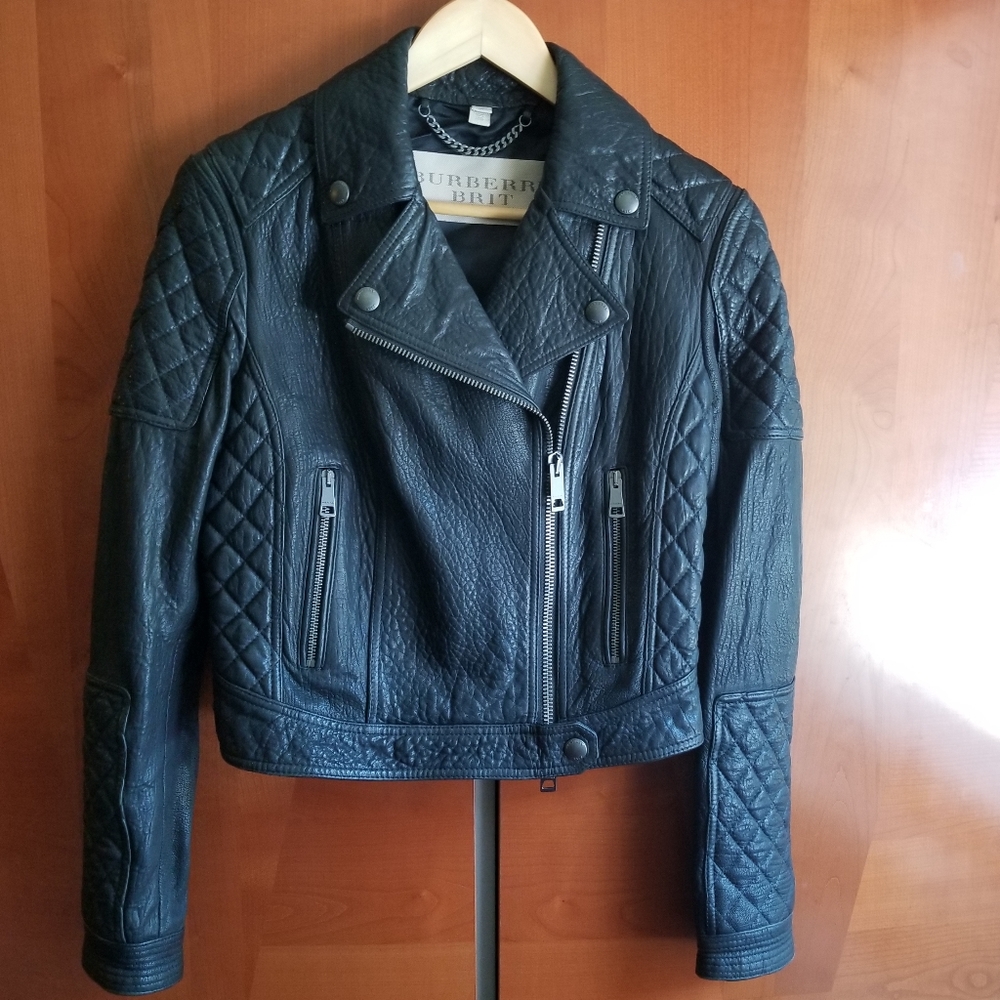 🆕 BURBERRY Lamb Leather Moto Jacket